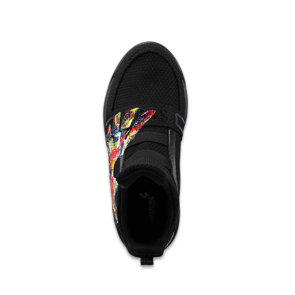 SKYTRACK X THE ISLAND GOD Union Black Hawk Sneaker - Kids