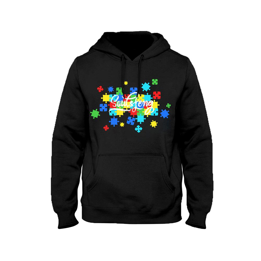 Soulsfeng Puzzle Pattern Hoodie