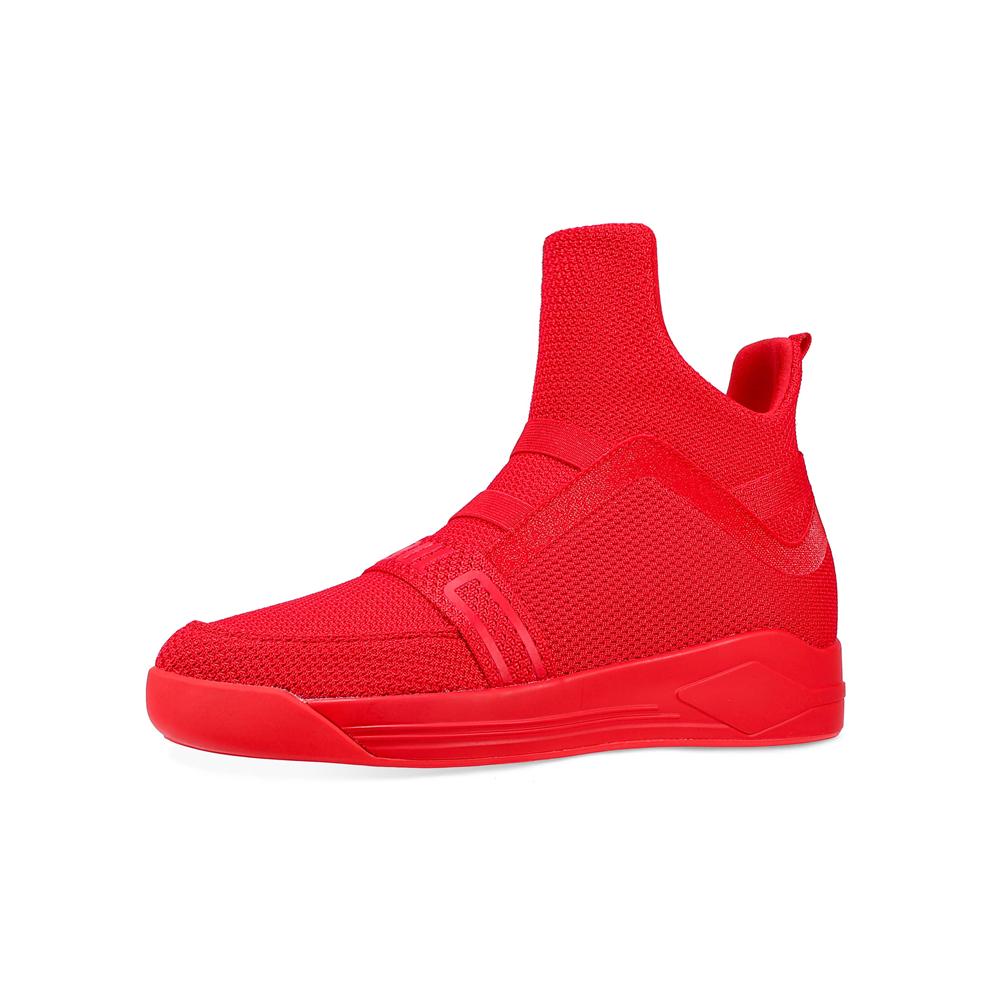 SKYTRACK Mesh Knit High Tops Red - Kids