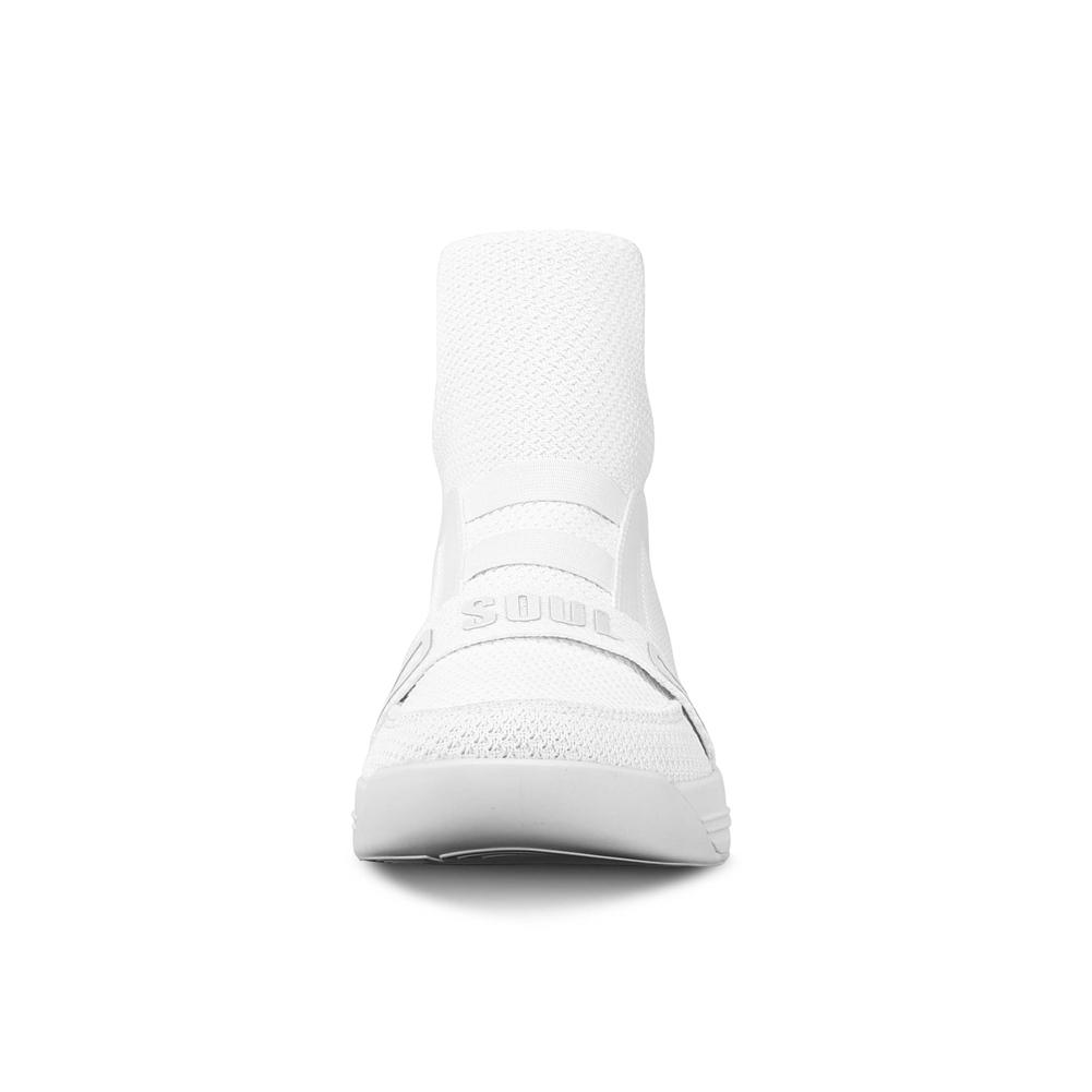 SKYTRACK Mesh Knit High Tops White - Kids