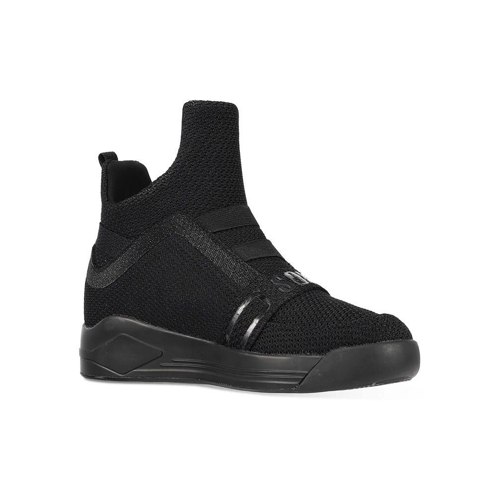 SKYTRACK Mesh Knit High Tops Black - Kids