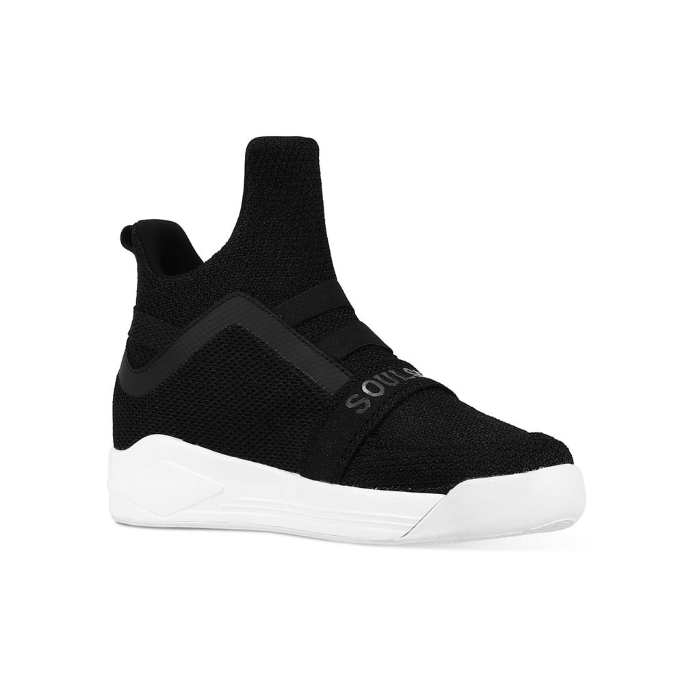 SKYTRACK Mesh Knit High Tops Black White - Kids