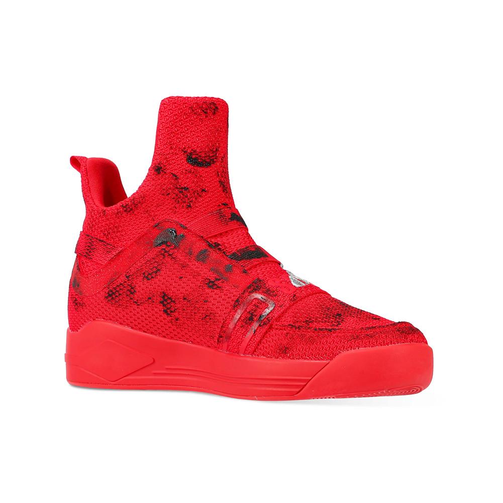 SKYTRACK Mesh Knit High Tops Red Hawk - Kids