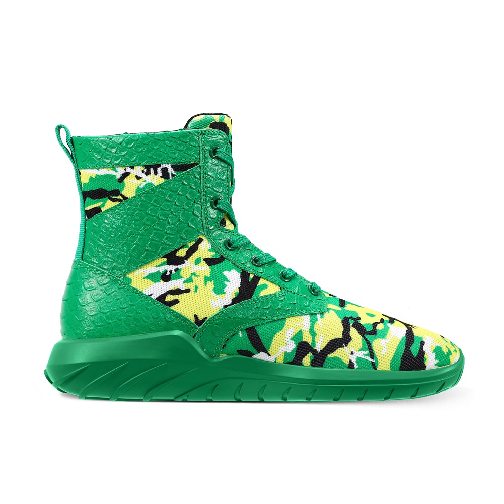 Fire Team Camouflage Tatical Boots Green Sole