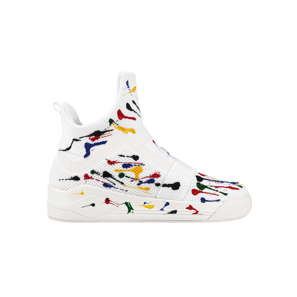 SKYTRACK Mesh Knit High Tops Spray White - Kids