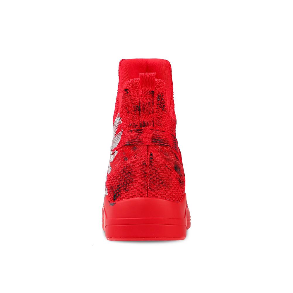 SKYTRACK Mesh Knit High Tops Red Hawk - Kids