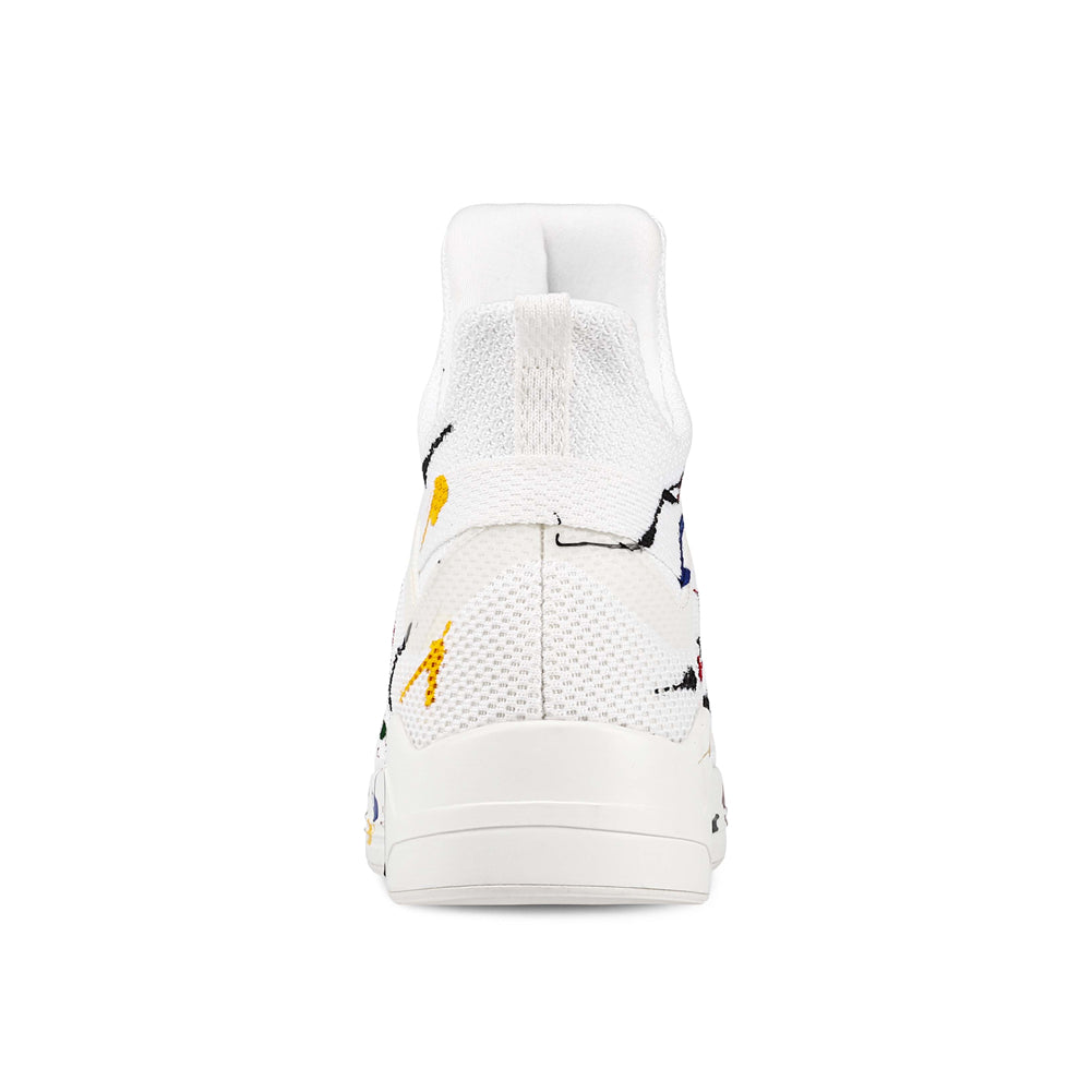 SKYTRACK Mesh Knit High Tops Spray White - Kids