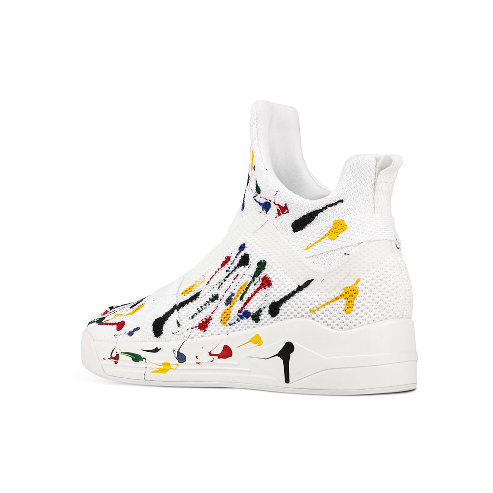 SKYTRACK Mesh Knit High Tops Spray White - Kids