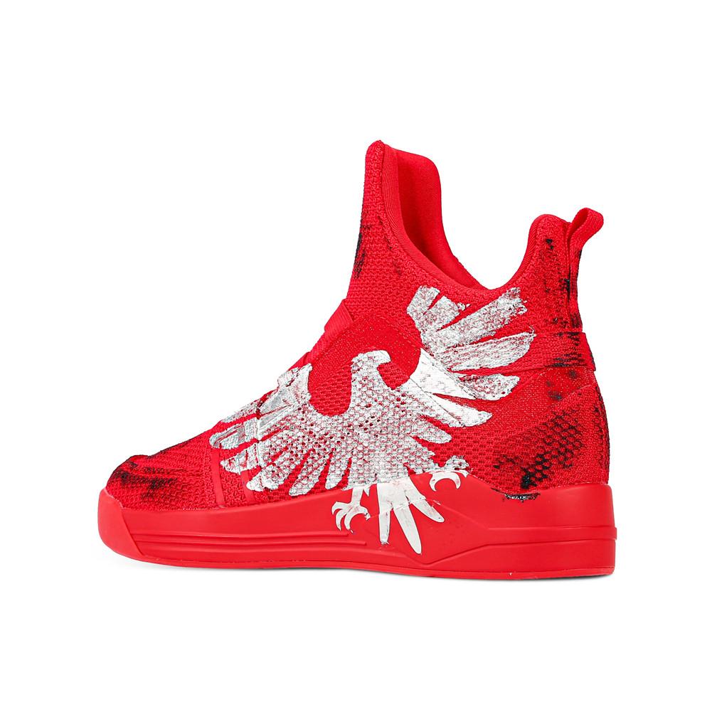 SKYTRACK Mesh Knit High Tops Red Hawk - Kids