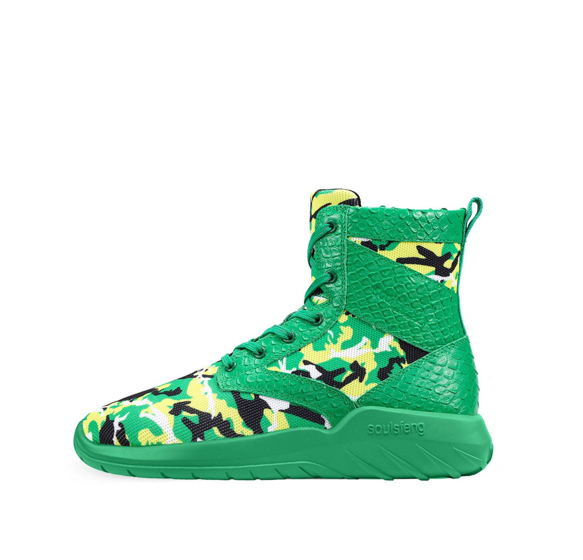 Fire Team Camouflage Tatical Boots Green Sole